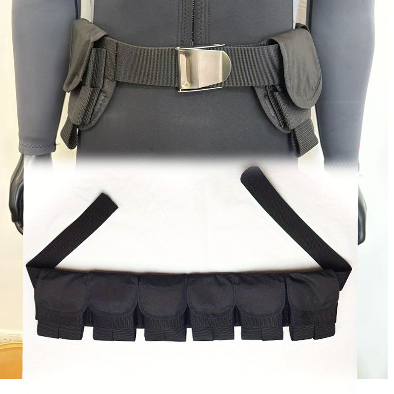 Dive Weight Belt - SCUBA Diving 6 Pocket Weight Belt